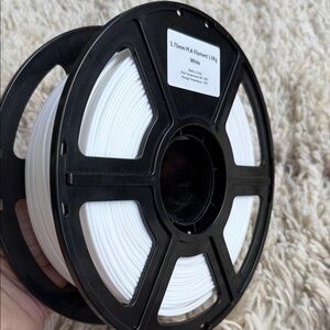 White 1.75mm PLA 3D Printer Filament Spool
